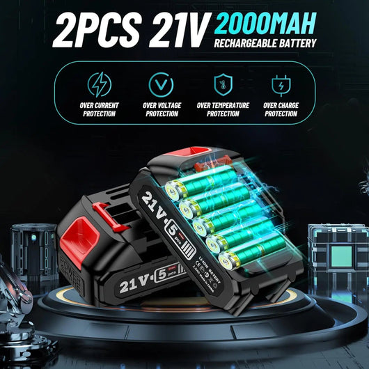 2 in 1 Cordless 8 inch Chainsaw with Pole Saw - AxenBox