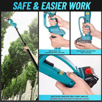 2 in 1 Cordless 8 inch Chainsaw with Pole Saw - AxenBox