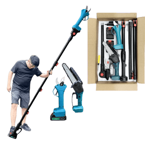 2 in 1 Cordless 8 inch Chainsaw with Pole Saw - AxenBox