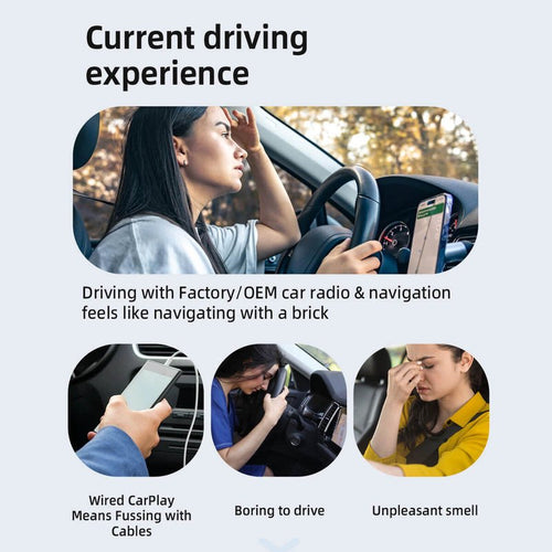 3-in-1 CarplayClip-Adapter Kabelloses CarPlay 