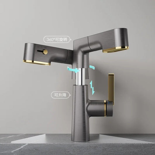 3 - Speed Digital Display Faucet – Hot & Cold Lift Design - AxenBox