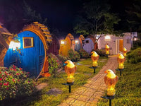 American Eagle Solar Garden Light, Garden Decor - AxenBox