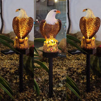 American Eagle Solar Garden Light, Garden Decor - AxenBox
