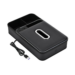 Armlehnen-Staufach mit LED-Ambientebeleuchtung