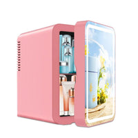 BeautyCool Dual - Temp Skincare Fridge with LED Mirror for Home & Car - AxenBox