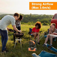 Camping Fan - Powered Fan Rechargeable with LED Lantern - AxenBox