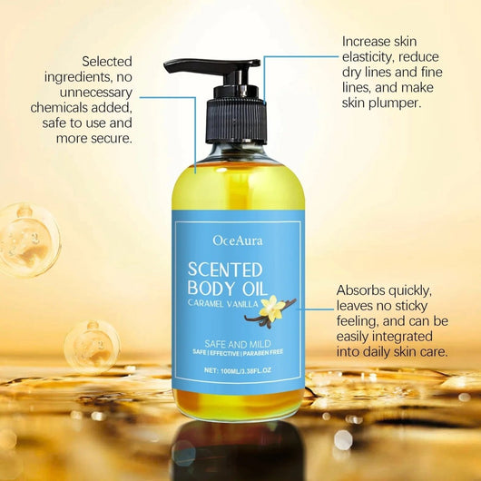 Caramel Vanilla Massage Oil – For Intimate Evenings & Deep Connection - AxenBox