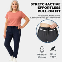 ComfyFlex Women’s Stretch Pants – Breathable, Ultra Soft, All - Day Fit - AxenBox