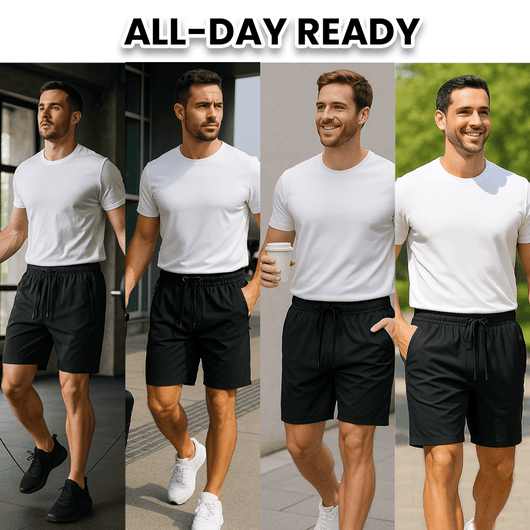 CoolFlex Men’s Ice Silk Shorts – Ultra Light, Stretch Fit, All - Day Comfort - AxenBox