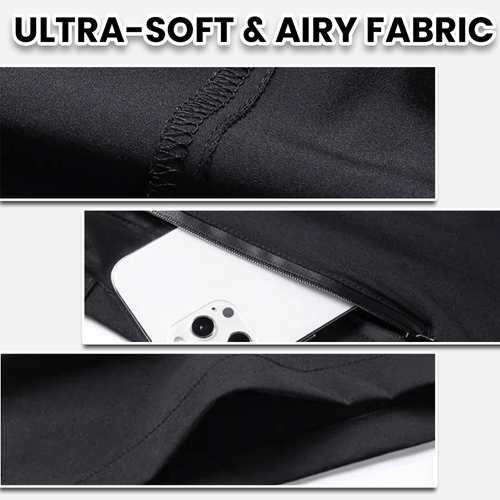 CoolFlex Unisex-Eisseidenshorts – Ultraleicht, Stretch-Passform, ganztägiger Tragekomfort 