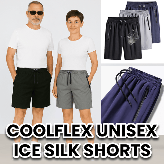 CoolFlex Unisex Ice Silk Shorts – Ultra Light, Stretch Fit, All - Day Comfort - AxenBox