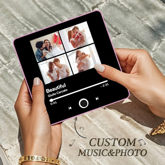 Customized Music Fridge Magnet Personalized Photo Fridge Magnet Can Play Songs and Adjust Volume - AxenBox