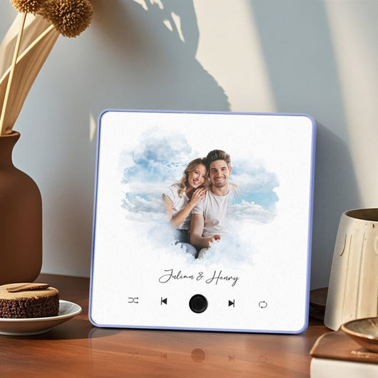 Customized Music Fridge Magnet Personalized Photo Fridge Magnet Can Play Songs and Adjust Volume - AxenBox