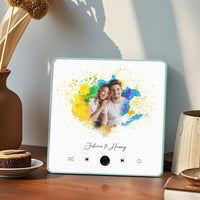 Customized Music Fridge Magnet Personalized Photo Fridge Magnet Can Play Songs and Adjust Volume - AxenBox
