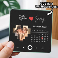 Customized Music Fridge Magnet Personalized Photo Fridge Magnet Can Play Songs and Adjust Volume - AxenBox