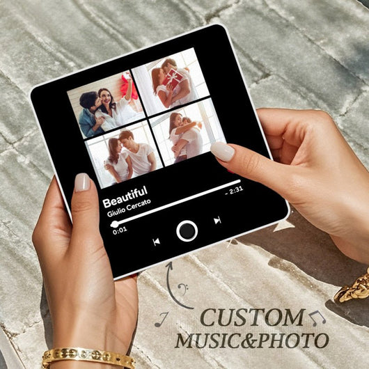 Customized Music Fridge Magnet Personalized Photo Fridge Magnet Can Play Songs and Adjust Volume - AxenBox