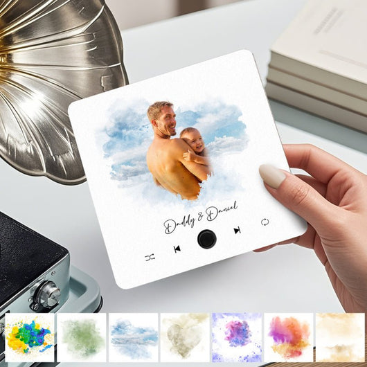 Customized Music Fridge Magnet Personalized Photo Fridge Magnet Can Play Songs and Adjust Volume - AxenBox