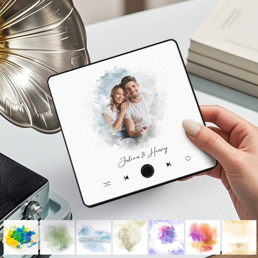 Customized Music Fridge Magnet Personalized Photo Fridge Magnet Can Play Songs and Adjust Volume - AxenBox