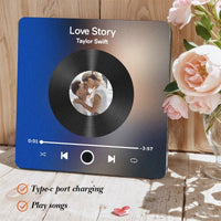 Customized Music Fridge Magnet Personalized Photo Fridge Magnet Can Play Songs and Adjust Volume - AxenBox