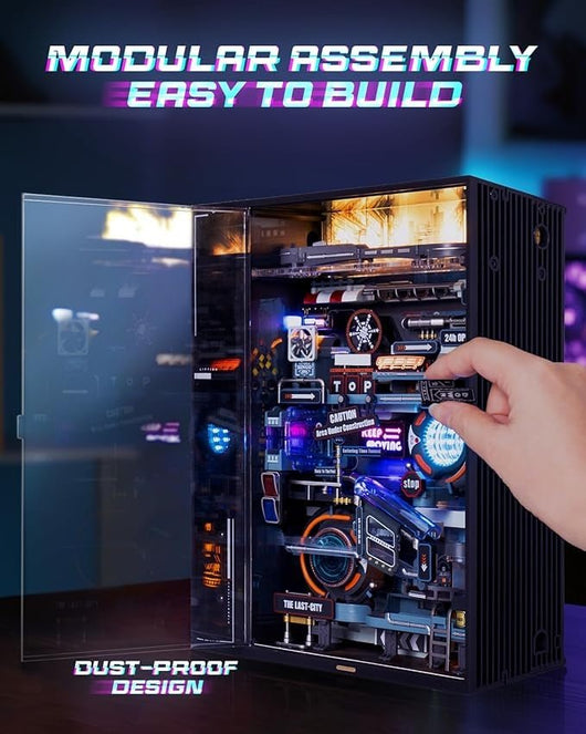 Cyberpunk - Inspired Futuristic Marble Run Puzzle - AxenBox