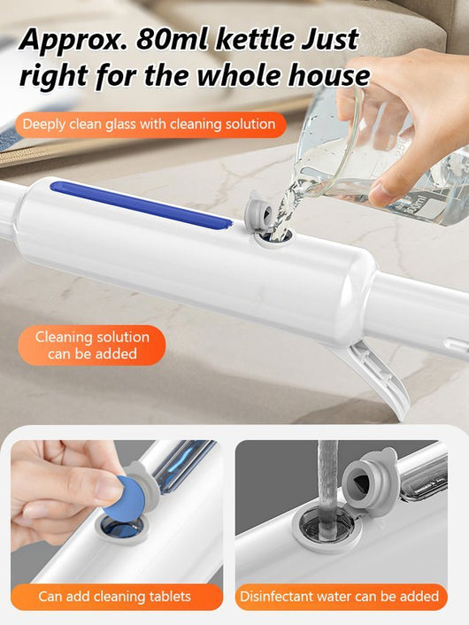 Extended Spraying Double - Sided Glass Cleaner Squeegee - AxenBox