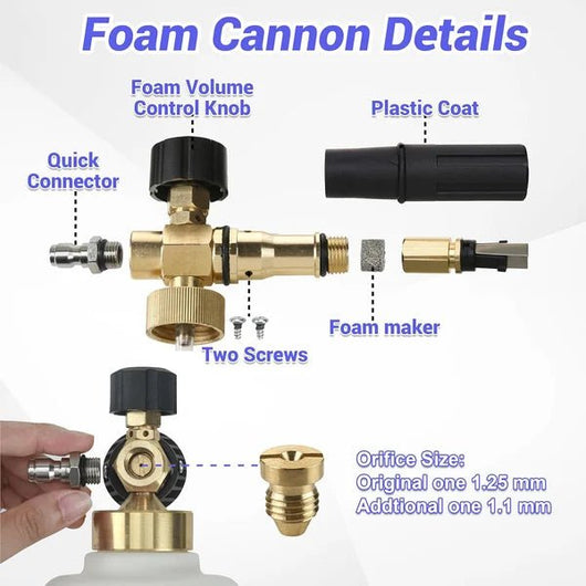 Foam Cannon Dual Connector Accessory - AxenBox