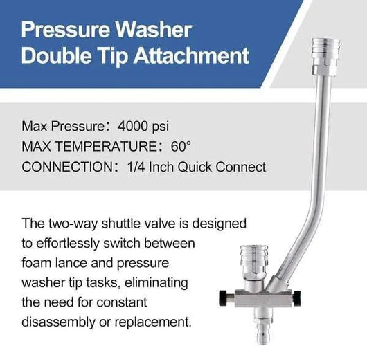 Foam Cannon Dual Connector Accessory - AxenBox