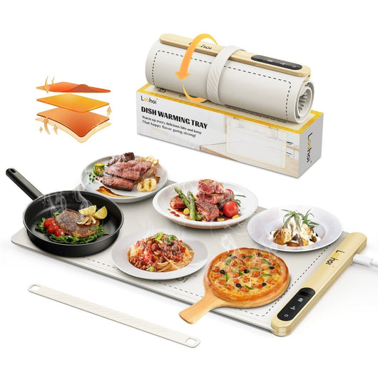 Full Surface Heating Food Warming Mat with 6 Temperature Settings - AxenBox