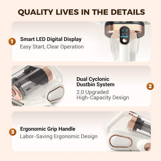 ✨HOT SALE 49% OFF ✨Mattress Vacuum Cleaner for Dust Mites Removal - AxenBox