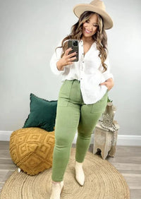 Judy Blue Pull On Denim Joggers - AxenBox