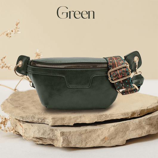 Lannie Women Vintage Bohemian Fashion High Quality Leather Crossbody Bag with Zipper for Casual and Travel - AxenBox