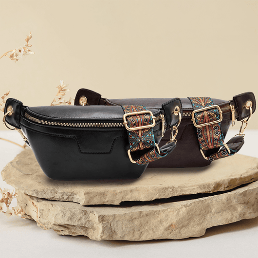 Lannie Women Vintage Bohemian Fashion High Quality Leather Crossbody Bag with Zipper for Casual and Travel - AxenBox