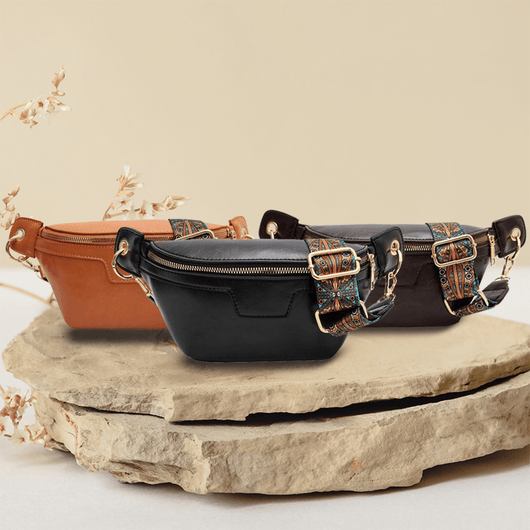 Lannie Women Vintage Bohemian Fashion High Quality Leather Crossbody Bag with Zipper for Casual and Travel - AxenBox