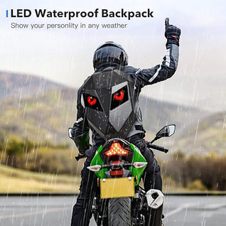LED-Motorradhelm-Rucksack