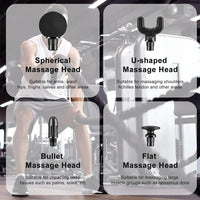 Massage Gun with Upgraded Extension Handle, Back Massager for Pain Relief Deep Tissue - AxenBox