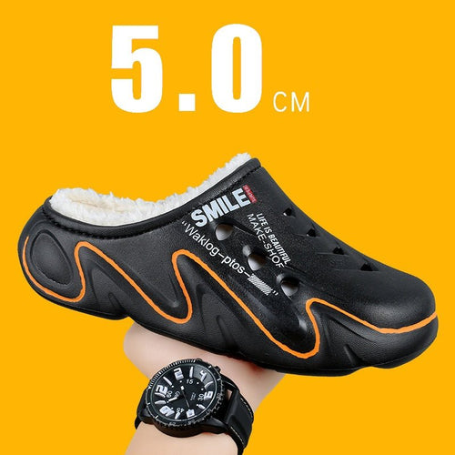 Herren-Clog mit Plüschfutter, warm