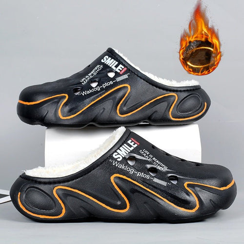 Herren-Clog mit Plüschfutter, warm