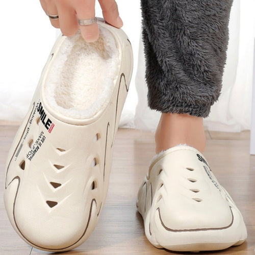 Herren-Clog mit Plüschfutter, warm