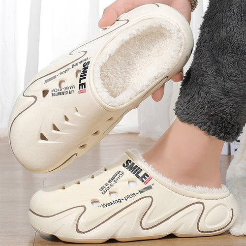 Herren-Clog mit Plüschfutter, warm