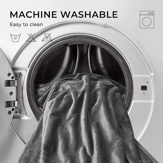 Midnight Comfort Waterproof Black Throw - AxenBox