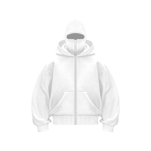 Ninja-Kapuzenpullover mit Reißverschluss für Damen und Herren