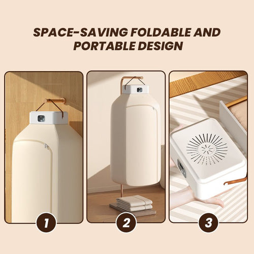 Tragbarer, faltbarer Wäschetrockner mit Trockentasche