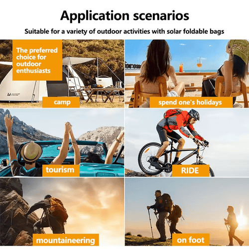 Tragbares, faltbares Solarpanel – Hohe Effizienz und praktisches Design für den Außeneinsatz, ideal für Prototyping-Platinen und zum Aufladen von Geräten.