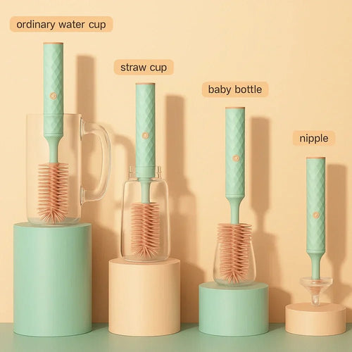 Wiederaufladbares elektrisches Babyflaschenbürsten-Set 