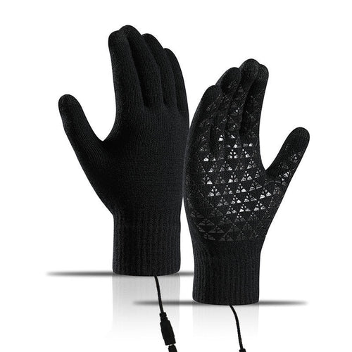 USB-beheizbare Strickhandschuhe – Touchscreen-kompatibel