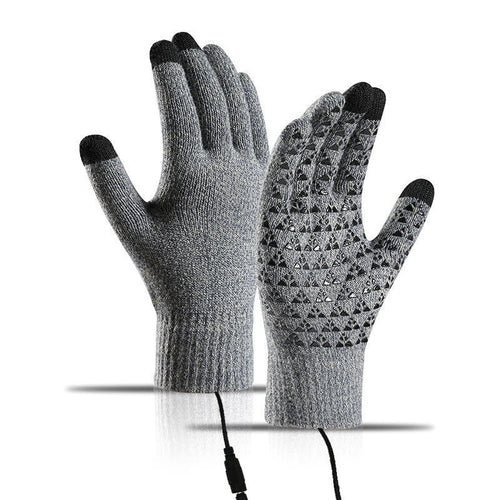 USB-beheizbare Strickhandschuhe – Touchscreen-kompatibel