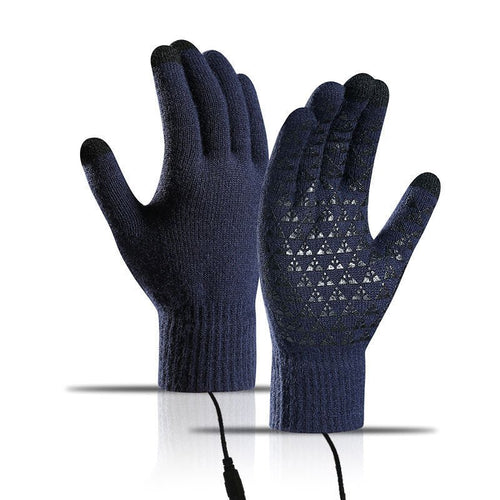 USB-beheizbare Strickhandschuhe – Touchscreen-kompatibel