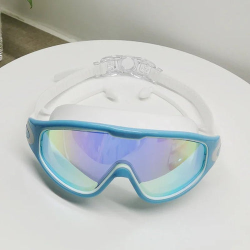 Weitwinkel-Schwimmbrille mit Antibeschlag- und UV-Schutz 